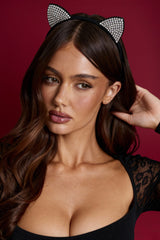 Cat Ears Headband in Black