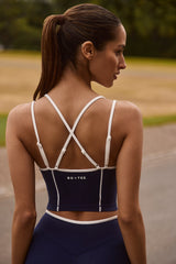 Soft Active Layered Tank Top in Classic Navy