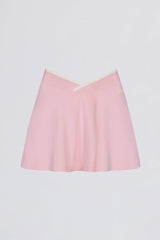Soft Active Crossover Mini Skort in Powder Pink