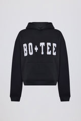 Acid Wash Oversized Hoodie in Black