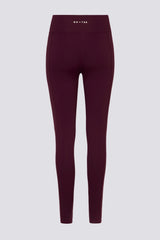 Soft Active V-Waist Leggings in Burgundy