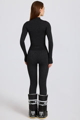 Thermal Base-Layer Leggings in Black