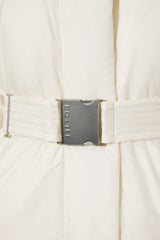 Waterproof Belted Oversized Ski Jacket in Ice