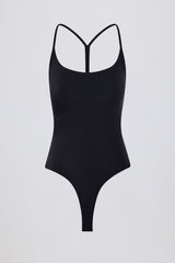 Cut-Out Bodysuit in Black