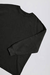 Acid Wash Long-Sleeve Oversized T-Shirt in Ash