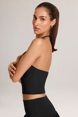 Modal Halterneck Top in Black