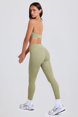 Four-Way Stretch High-Waist Leggings in Matcha