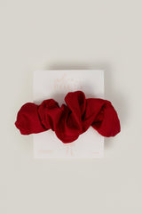 Oversized Scrunchie in Ruby Red