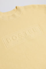 Ribbed Knit Oversized Jumper in Lemon