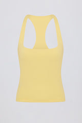 Soft Active Racerback Tank Top in Lemon