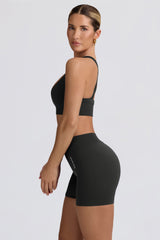 Super Sculpt Seamless Mini Shorts in Ash