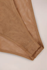 Strapless Bodysuit in Almond