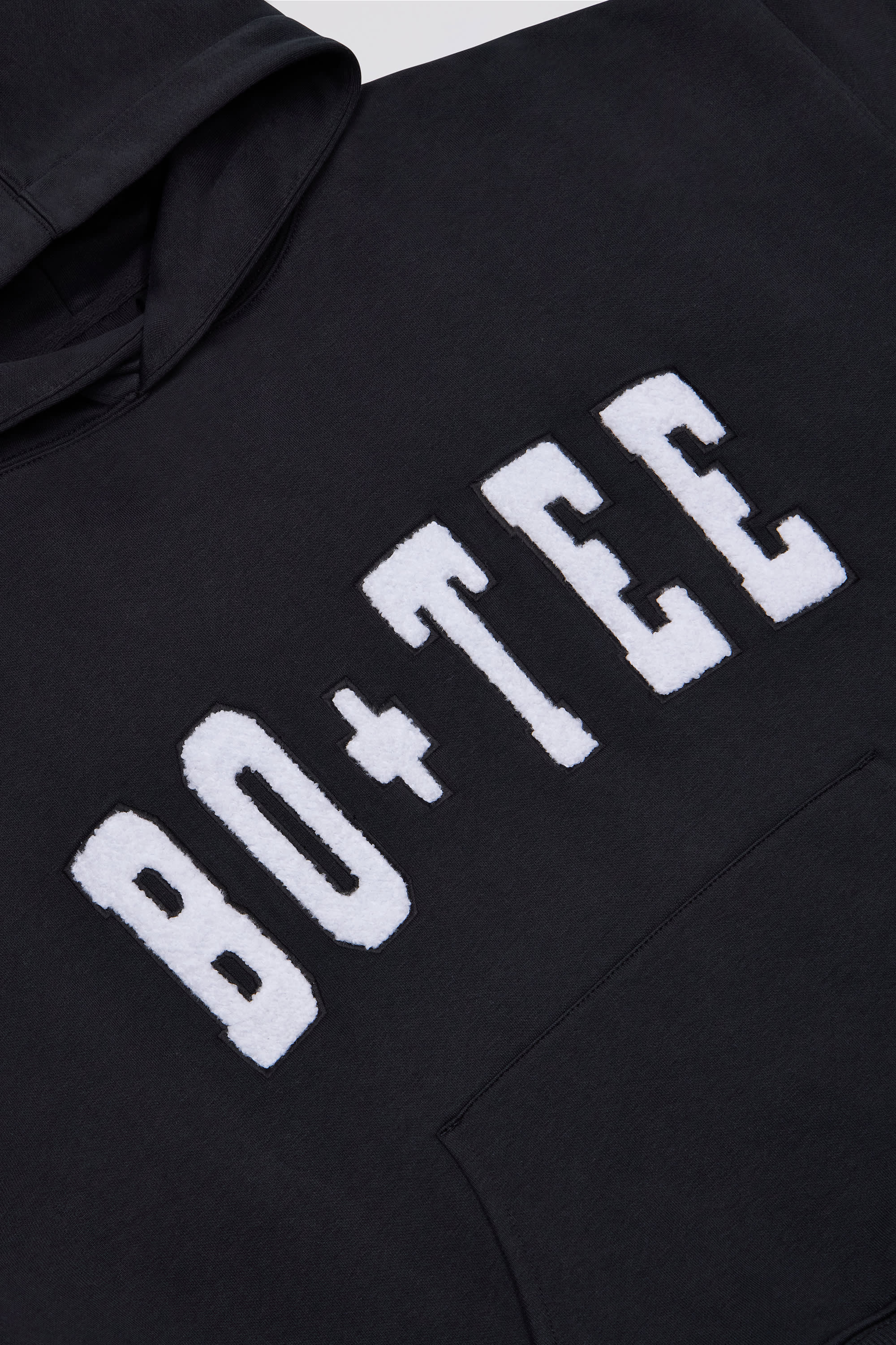 Acid Wash Oversized Hoodie in Black