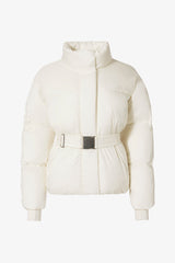 Waterproof Belted Oversized Ski Jacket in Ice