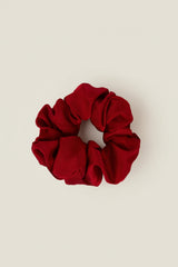 Oversized Scrunchie in Ruby Red